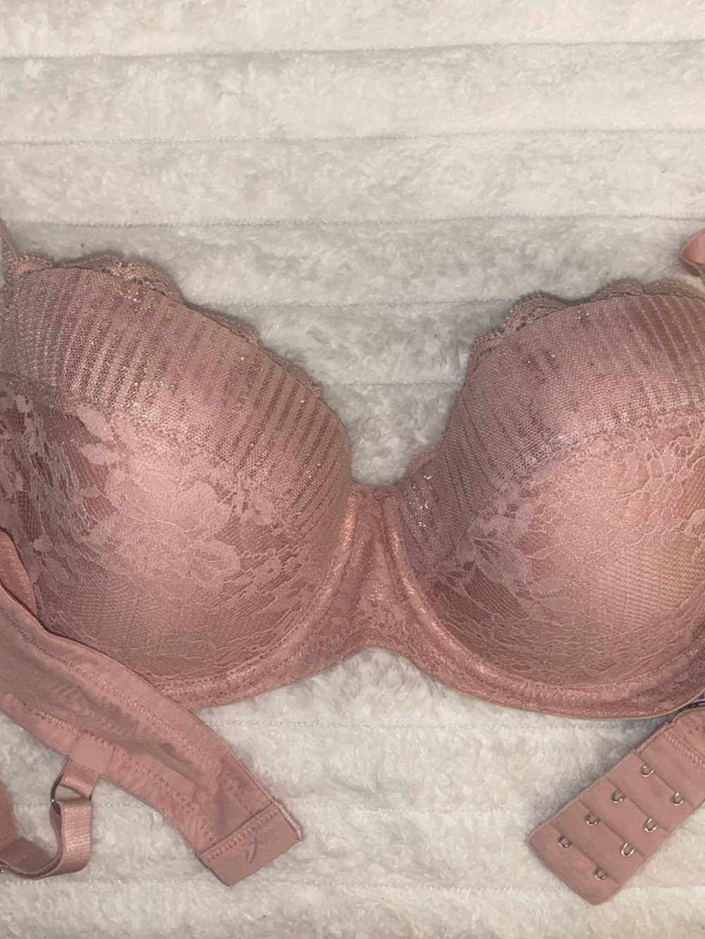 Victoria's Secret Blush Lace Push-Up Bra